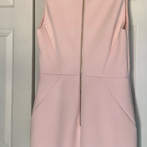 NWOT Ted Baker Heavy Crepe Pink Stretch Dress 3 (8/10) Tilola Sleeveless - Picture 10 of 14